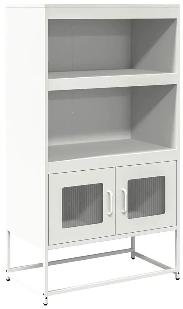 vidaXL Highboard Λευκό 68x39x123 cm Ατσάλι