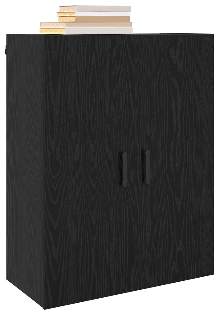 vidaXL Επιτοίχιο ντουλάπι Μαύρη δρυς 69.5 x 34 x 90 εκ.