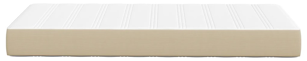 vidaXL Στρώμα με Ελατήρια Pocket, Φαίνεται Ήπιο, Πράσινο Γκρι, Μεσαίο, 100x200x20 εκ, Υφασμάτινο