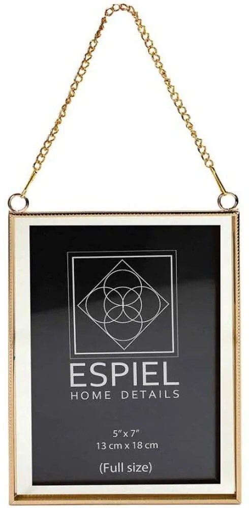 Κορνίζα FAM715 15x20cm Gold Espiel Μέταλλο