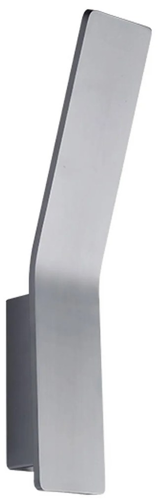 Φωτιστικό Τοίχου ZD80036LEDGY Grey Aluminium