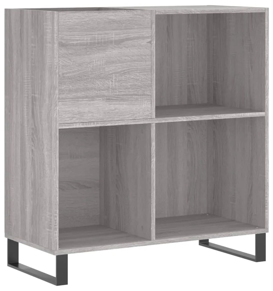 vidaXL Δισκοθήκη Γκρι Sonoma 84,5 x 38 x 89 εκ. από Επεξεργασμένο Ξύλο