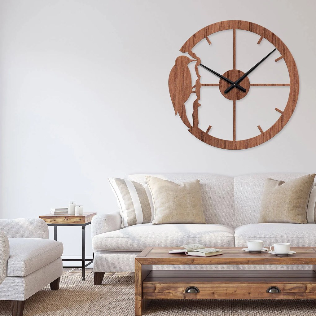 Ρολόι τοίχου  εσωτερικού χώρου ξύλινο clock4 - Clock4-Τικ, 1mx1m