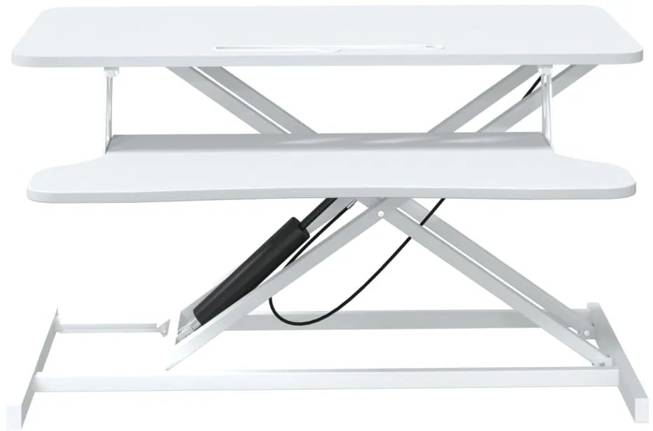 vidaXL Σταθμός Εργασίας Ρυθμιζόμενος 90x40x(13-50) εκ. Ατσάλι&amp;Επ. Ξύλο