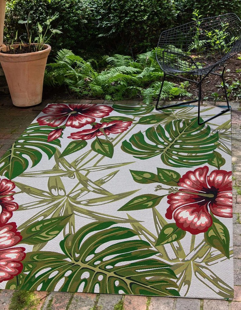 Rectangular Indoor/Outdoor Rug Idaho 200cm X 290cm Hibiscus 1016TGSBR-0M