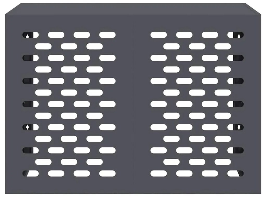 vidaXL Κάλυμμα κλιματιστικού Ανθρακί 100 x 50 x 70 cm Ατσάλι