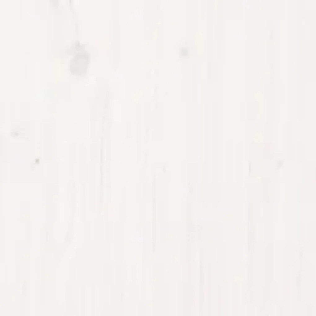 vidaXL Πλαίσιο Κρεβατιού Λευκό 180 x 200 εκ. Μασίφ Ξύλο Super King