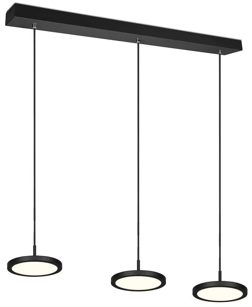 Φωτιστικό Οροφής - Ράγα Tray 340910332 90x17x150cm Dim 3xLed 1200Lm 10W Black Trio Lighting