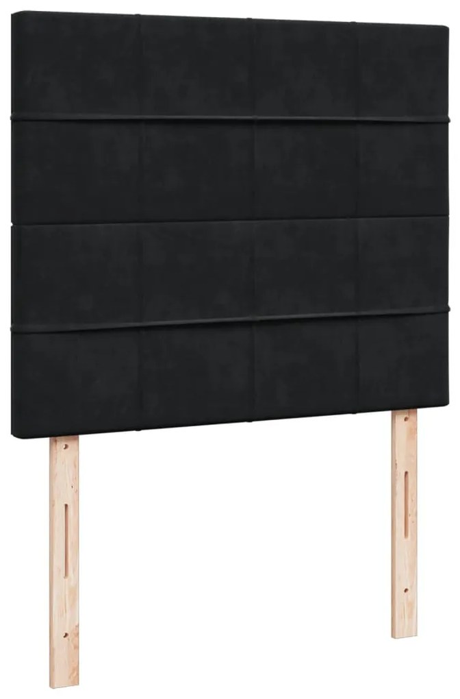 Κρεβάτι Boxspring με Στρώμα Μαύρο 120 x 200 εκ. Βελούδινο 3290884