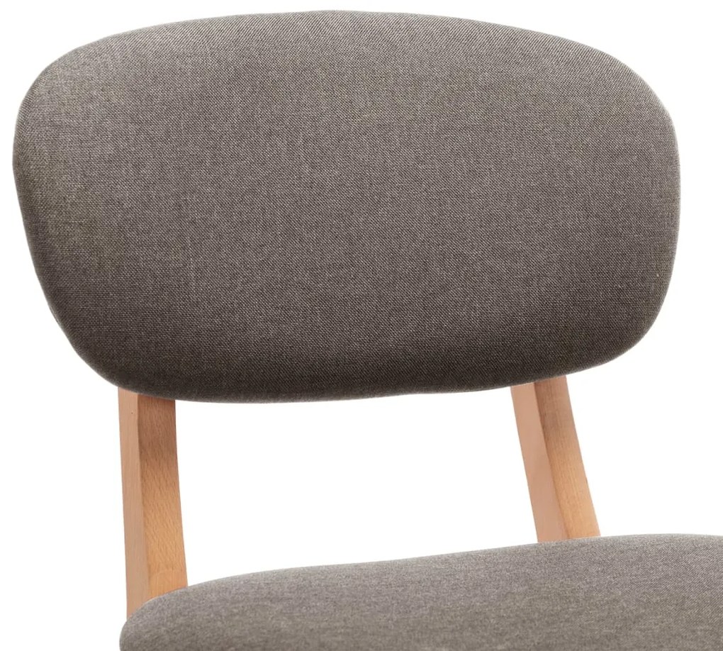 vidaXL Σκαμπό Μπαρ 2 τεμ. Χρώμα Taupe Υφασμάτινα