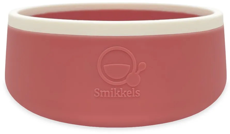 Μπωλ Σιλικόνης (350ml) Smikkels Ροζ 63-30064