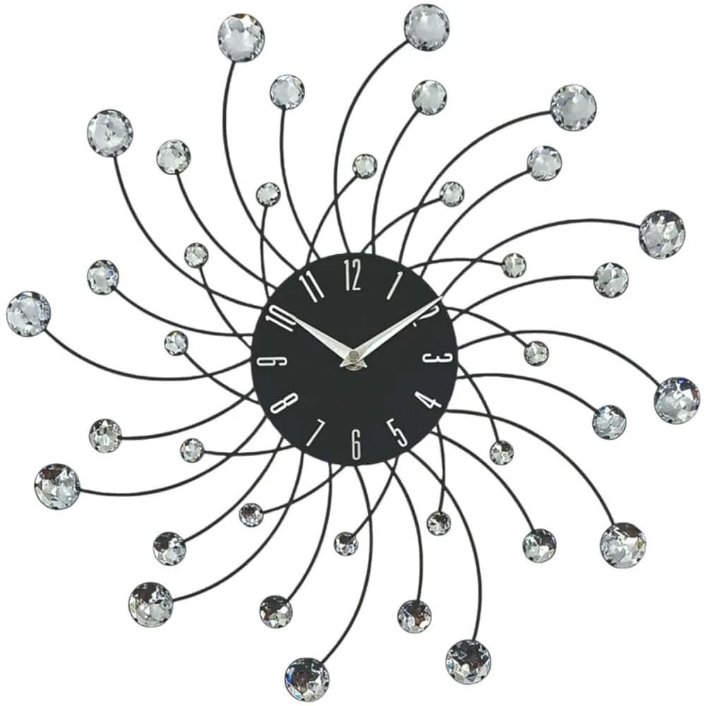 Ρολόι Τοίχου 844890 46x4x46cm Black Ankor Μέταλλο