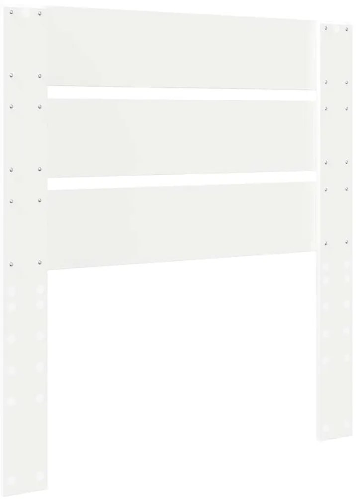 vidaXL Κεφαλάρι με κεφαλάρι Λευκό 90 cm Επεξεργασμένο ξύλο