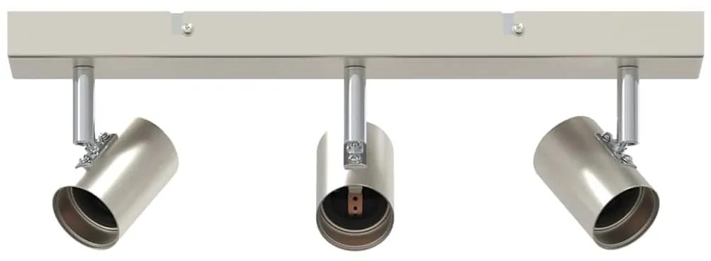 vidaXL Σποτ οροφής Βουρτσισμένο νικέλιο 38 x 6.5 x 11.5 εκ Ατσάλι