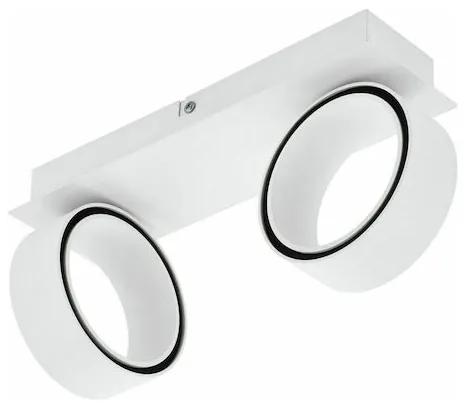 Eglo Albariza Μοντέρνα Μεταλλική Πλαφονιέρα Οροφής με Ενσωματωμένο LED σε Λευκό χρώμα 31cm 39585