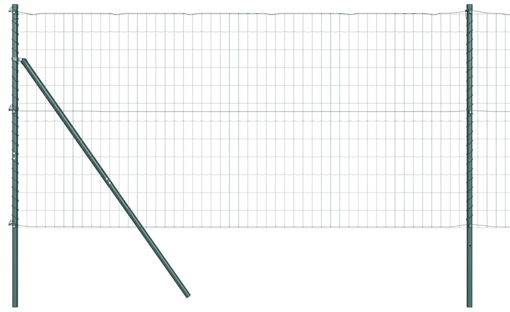 vidaXL Euro Fence με 7 Πόλους 1.2x10 μ Γαλβανισμένο Ατσάλι Πράσινο