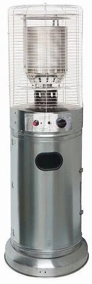 Θερμάστρα Υγραερίου Κυκλικη Mini 1,35m 11kw Inox (Stainless Steel) 890-50013 Eurolamp 890-50013