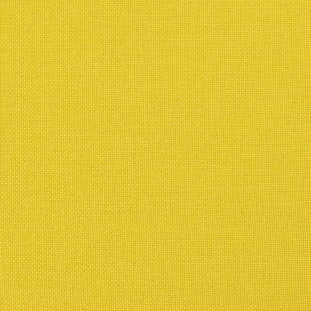Πολυθρόνα Μασάζ Ανακλινόμενη με Υποπόδιο Αν. Κίτρινο Υφασμάτινη - Κίτρινο