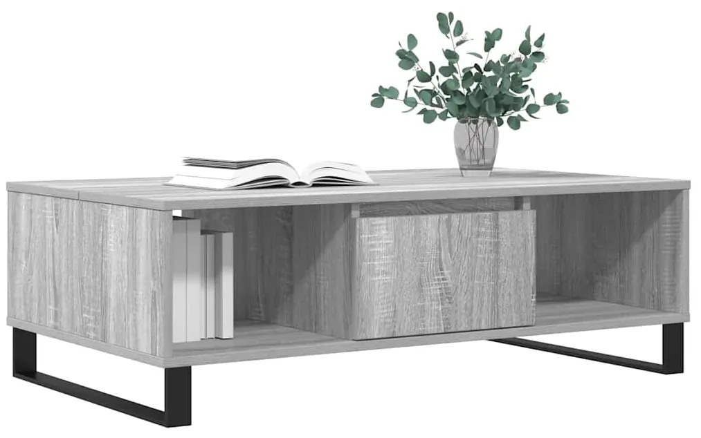 vidaXL Τραπεζάκι Σαλονιού Γκρι Sonoma 104x60x35 εκ. Επεξεργασμένο Ξύλο