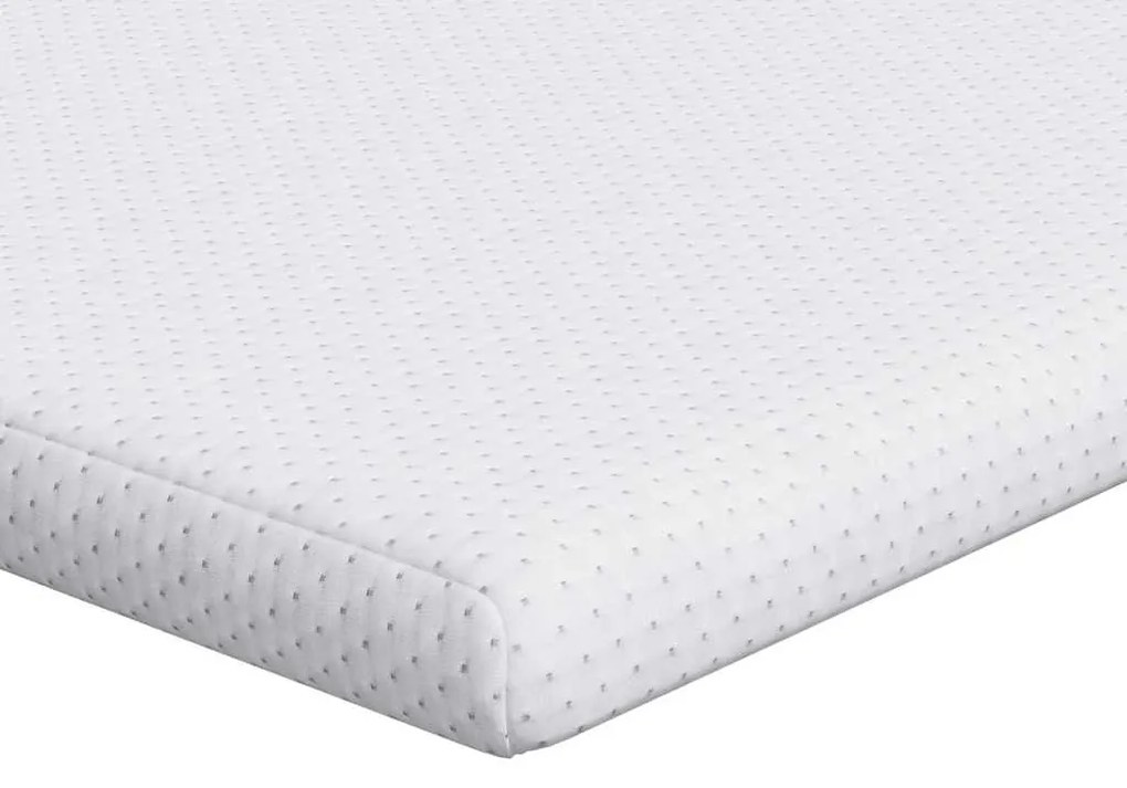 vidaXL Στρώμα επικάλυψης Λευκό 100 x 200 x 6 εκ Υφασμα Jacquard