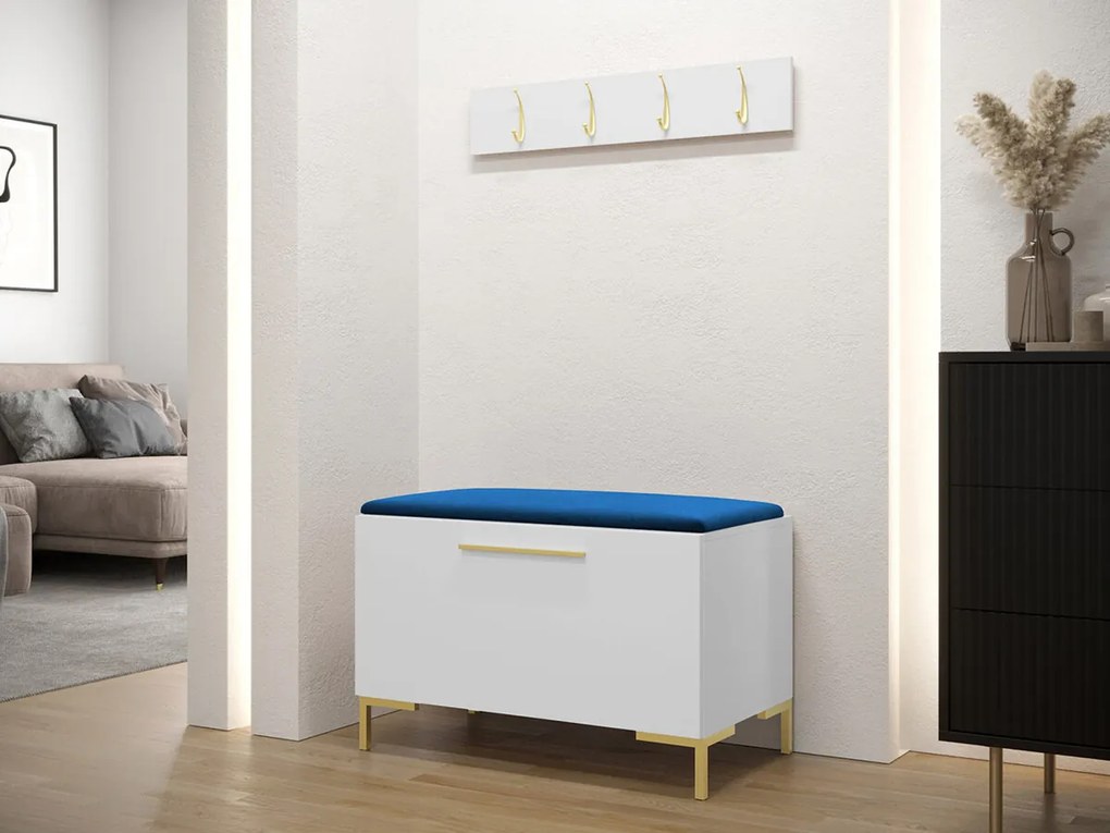 Σετ διαδρόμου Hartford F108, 84x44cm, 32 kg, Άσπρο, Πλαστικοποιημένη μοριοσανίδα, Ταπισερί, Τοίχου, Εντοιχισμένη | Epipla1.gr