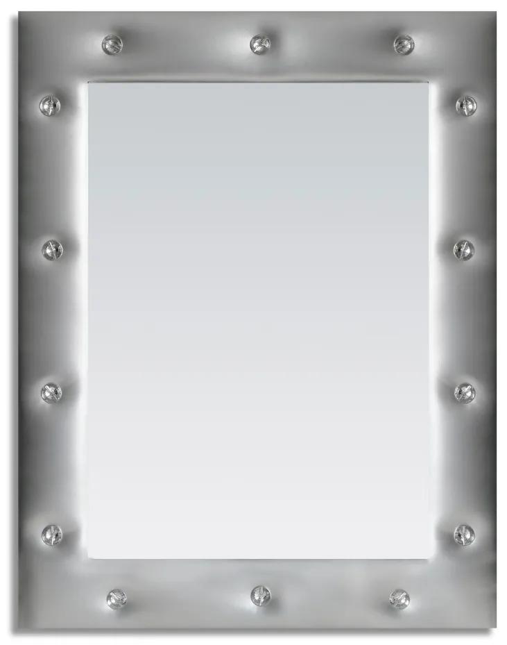 Καθρέπτης Επιτοίχιος Π55xY70 εκ. Ασημί MDF Πλαίσιο Mirrors &amp; More Xeni 1570189