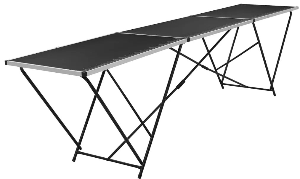 vidaXL Τραπέζι για Κόλληση Ταπετσαρίας 300x60x78 εκ. από MDF/Αλουμίνιο