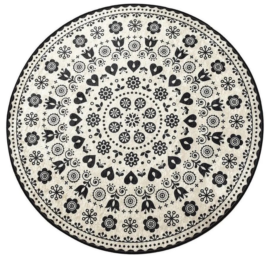 Πατάκι Μπάνιου Venice 359CHL4157 Black L'essentiel Maison 100Χ100 Πολυέστερ