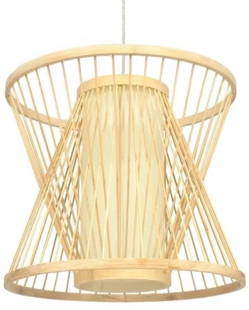 Κρεμαστό Φωτιστικό Οροφής DE PARIS Bamboo 01632 Globostar-1632-Μπεζ 01632