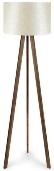 Φωτιστικό Δαπέδου Rosling Mdf- Ύφασμα Pvc Καρυδί-μπεζ 38x21x140εκ GP029-0001,6 Megapap-GP029-0001,6-Μπεζ GP029-0001,6