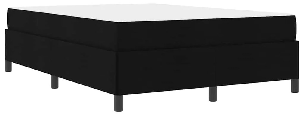 vidaXL Κρεβάτι με ελατήρια Μαύρο 140 x 200 cm