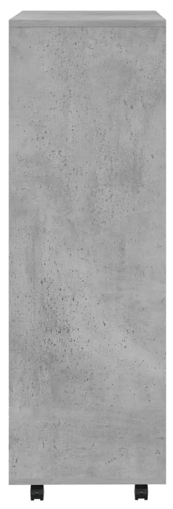 Ντουλάπα Γκρι Σκυροδέματος 80 x 40 x 110 εκ. από Μοριοσανίδα - Γκρι