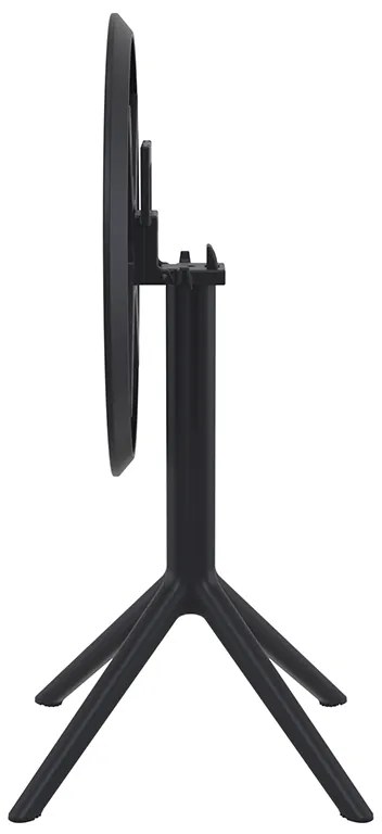 SKY BLACK Φ60X74εκ. ΤΡΑΠΕΖΙ ΠΤΥΣ/ΝΟ ΠΟΛ/ΝΙΟΥ