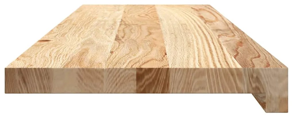 vidaXL Πατάκια Σκάλας 2 τεμ. 80x30x2 εκ. Ακατέργαστο Μασίφ Ξύλο Δρυός