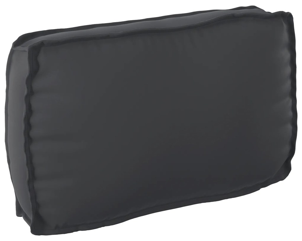 vidaXL Σετ Μαξιλαριών Πάγου 3 pcs Μαύρο 120 x 80 x 12 cm Ύφασμα Oxford