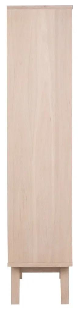 Βιτρίνα Oakland C106, 72x190x42cm, 69 kg, Ελαφριά δρυς, Φυσικό ξύλο καπλαμά, Πλαστικοποιημένη μοριοσανίδα, Επεξεργασμένο γυαλί, Αριθμός συρταριών: 2