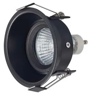 Χωνευτό Σποτ Οροφής Μεταλλικό IP20 GU10 Inlight-Χ0010-BL-Μαύρο Χ0010-BL
