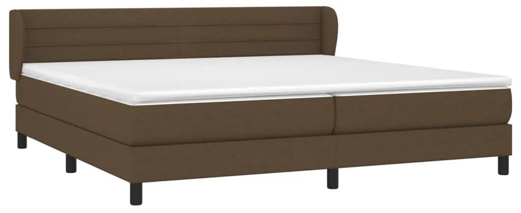 ΚΡΕΒΑΤΙ BOXSPRING ΜΕ ΣΤΡΩΜΑ ΣΚΟΥΡΟ ΚΑΦΕ 200X200 ΕΚ. ΥΦΑΣΜΑΤΙΝΟ 3126352