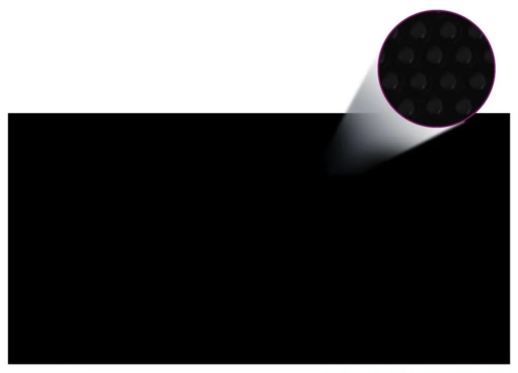 Κάλυμμα Πισίνας Ηλιακό Μαύρο/Μπλε 1200x600 εκ. Πολυαιθυλένιο - Μαύρο