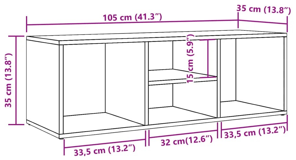 ΠΑΓΚΟΣ ΑΠΟΘΗΚΕΥΣΗΣ ΠΑΠΟΥΤΣΙΩΝ 105X35X35 ΕΚ. ΕΠΕΞ. ΞΥΛΟ 856410