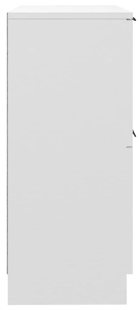 Ντουλάπια 2 τεμ. Λευκά 30 x 30 x 70 εκ. από Επεξεργασμένο Ξύλο - Λευκό