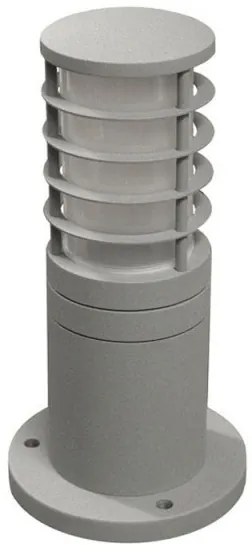 Επιδαπέδιο Φωτιστικό Κολώνα IP44 Ε27 Φ14cm Lumen-9-71146-Γκρι 9-71146