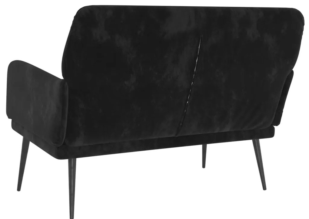 vidaXL Πάγκος Μαύρος 108x79x79 εκ. Βελούδινος