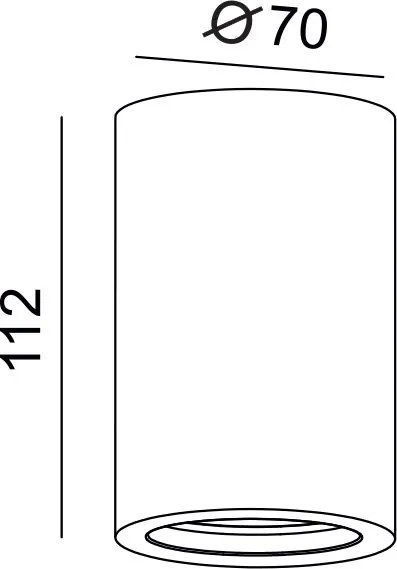 Σποτ οροφής Rezi Round-Ύψος: 11 εκ.