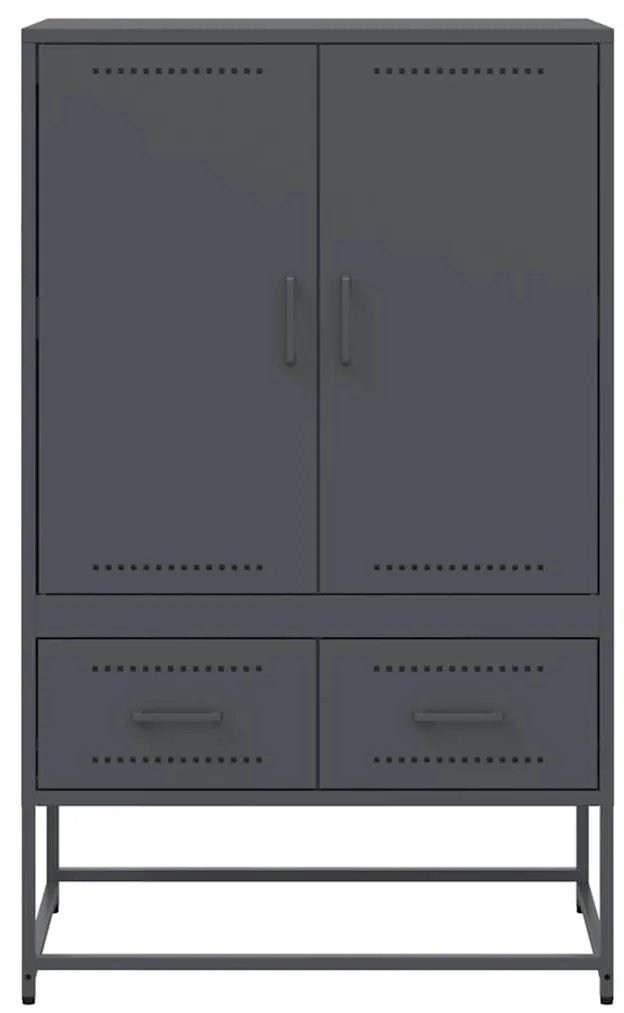 vidaXL Ντουλάπι Ανθρακί 68x39x111,5 εκ. από Χάλυβα