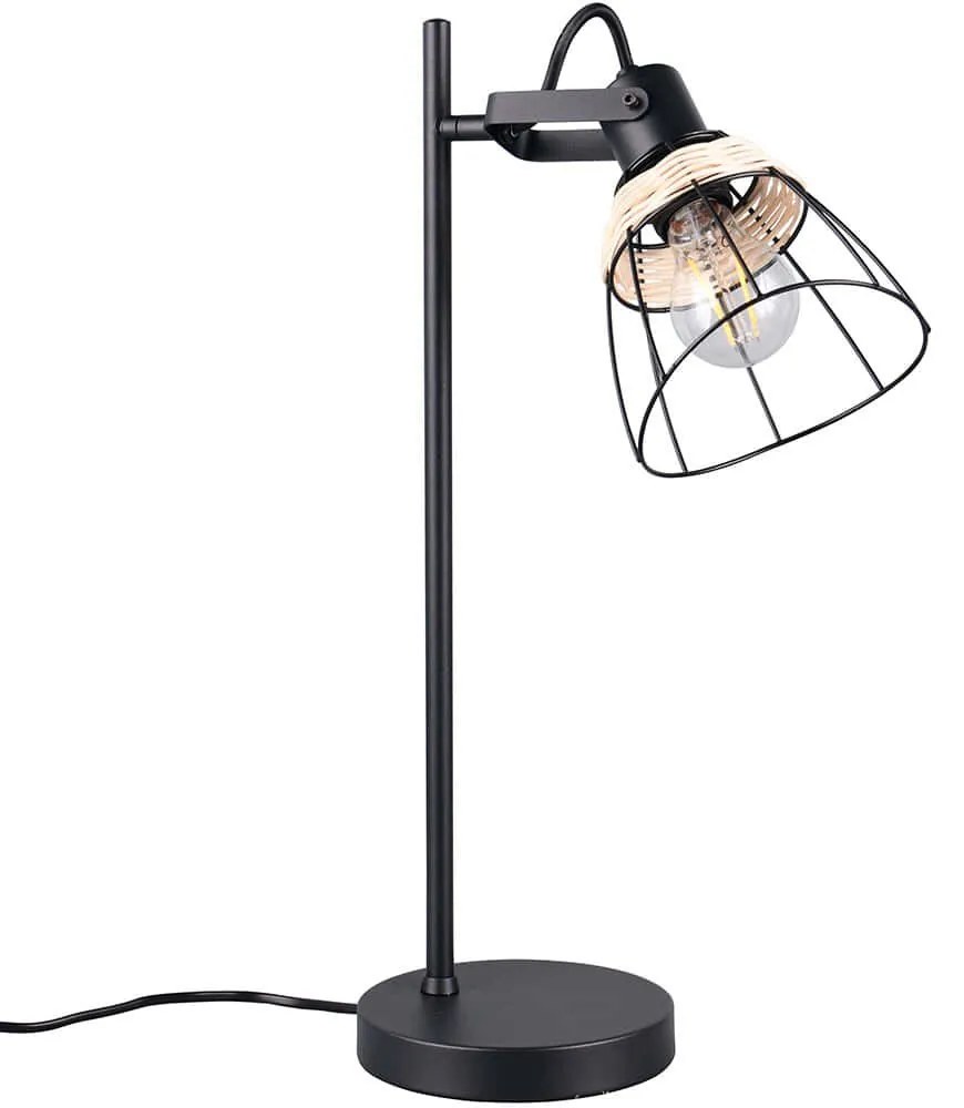 Φωτιστικό Επιτραπέζιο Jerome R56231032 Φ14x30x50cm 1xE27 10W Black RL Lighting