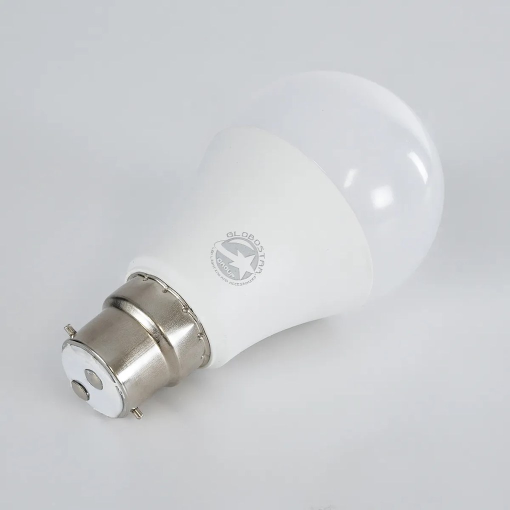 GloboStar® 60053 Λάμπα LED B22 A60 Γλόμπος 10W 940lm 360° AC 220-240V IP20 Φ6 x Υ11cm Θερμό Λευκό 2700K - 3 Χρόνια Εγγύηση