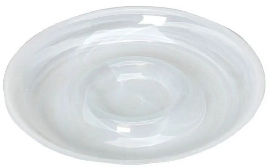 Πιατέλα Atlas Στρόγγυλη Alabaster Hor1633K4 Φ37,5cm White Espiel Glass