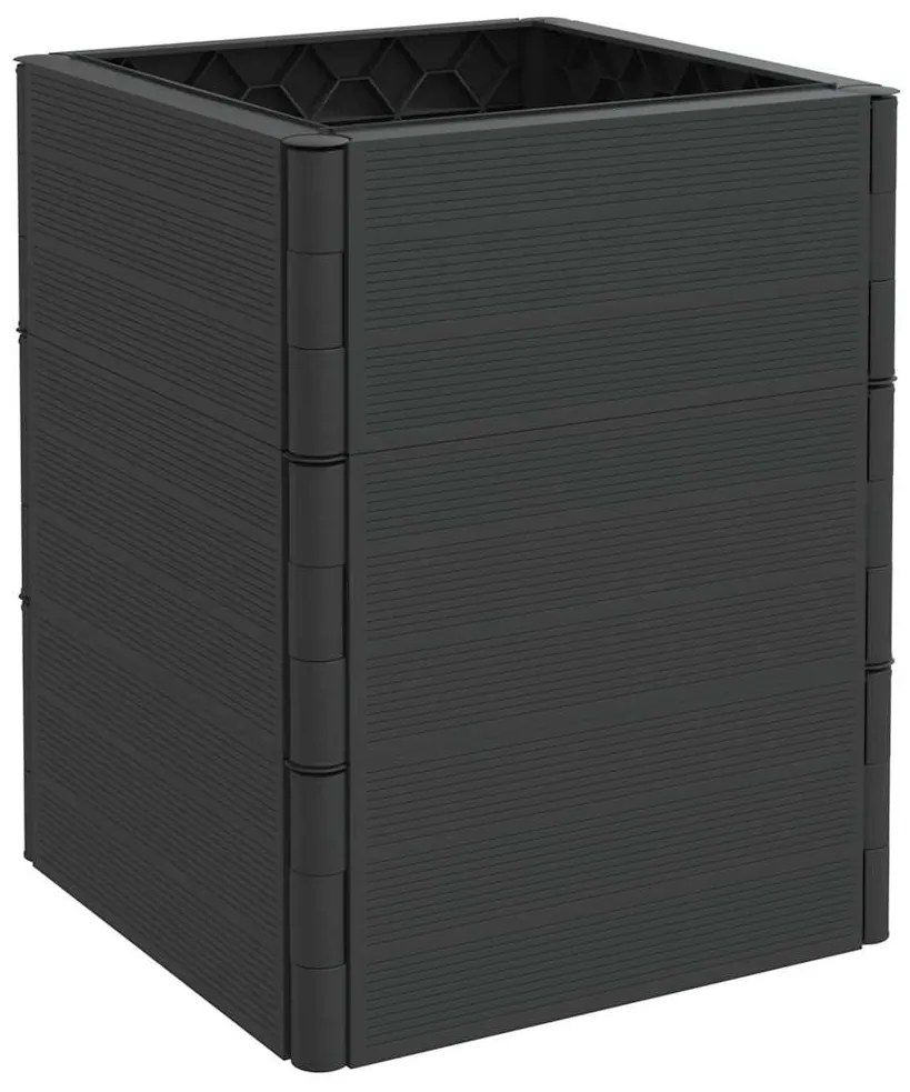 vidaXL Ζαρντινιέρες Κήπου 2 τεμ. Ανθρακί από Πολυπροπυλένιο