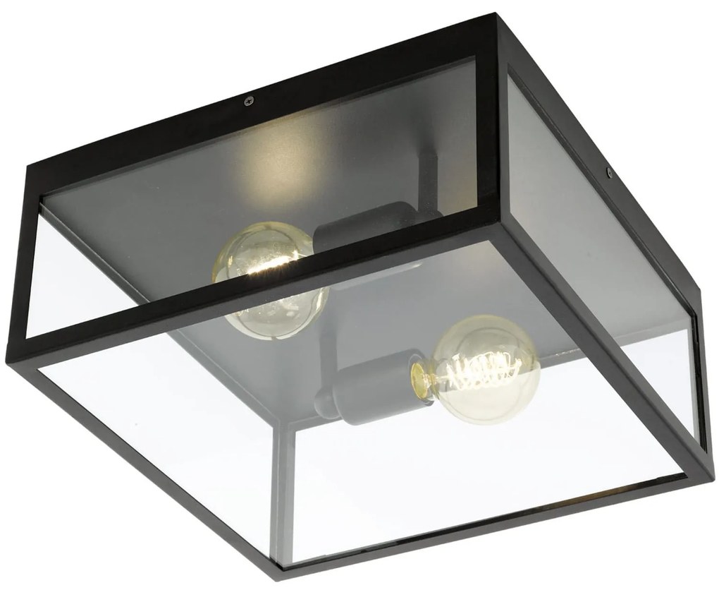 Φωτιστικό Οροφής Charterhouse 49392 Black Eglo Metal, Glass